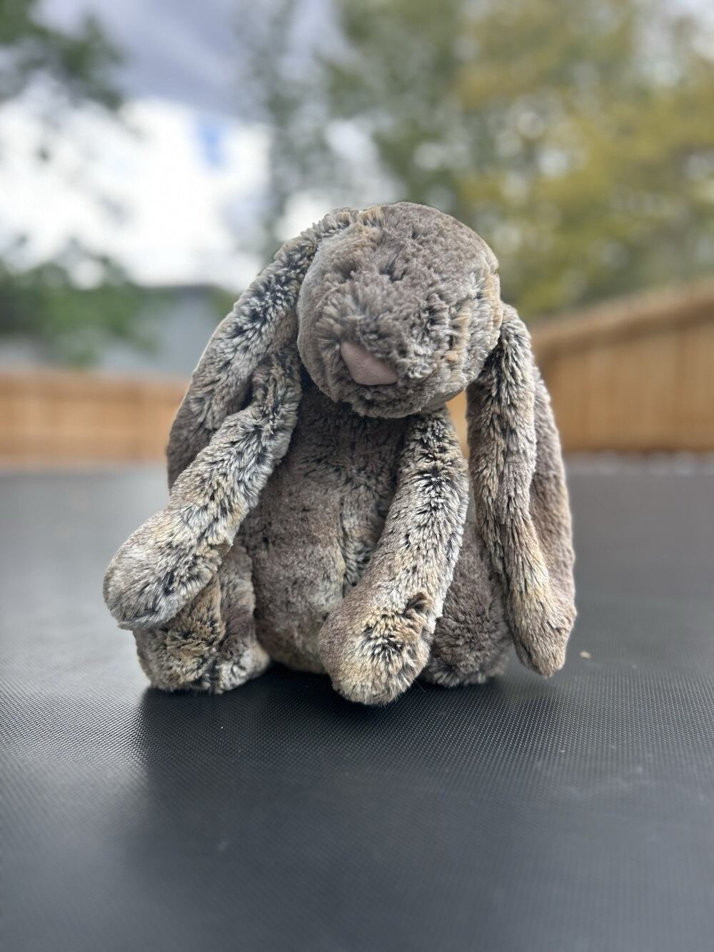 Jellycat Hare Medium 16" Bunny Rabbit Plush Stuffed Animal Grey Woodland